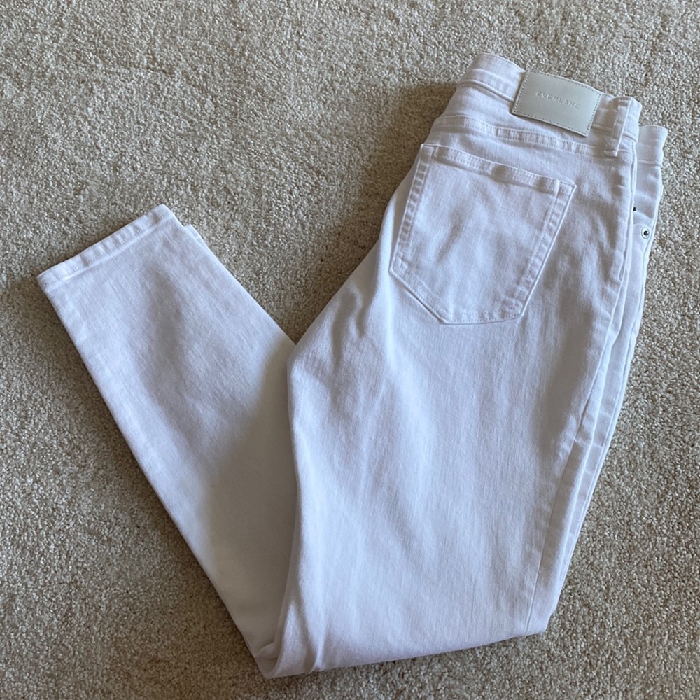 Everlane White High Rise Skinny Jean Size 29